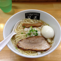 「煮干そば（白）730円、味玉100円、和え玉150円」@煮干中華ソバ イチカワの写真