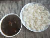 「カシミールカレー900円+ライス100円＆スープ200円」@ボンベイ 柏西口店の写真