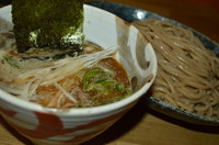 「赤城鶏Wつけ麺（280g）　820円」@らーめん マル汁屋の写真