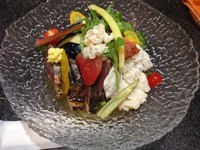 「涼三　魚冷し (1,000円)」@烈志笑魚油 麺香房 三くの写真