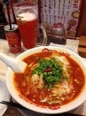 「太陽のトムヤムトマト美麺withドクターシーラボ」@太陽のトマト麺 福島駅前支店の写真