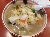 「湯麺（タンメン）＋大盛り（￥680＋￥100）」@ラーメン古久家 朝日町店の写真