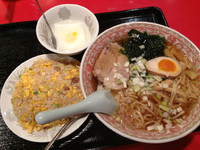 「ラーメン＆半チャーハン（＋杏仁豆腐）」@叙香苑 亀戸店の写真