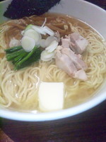 「自然洞ラーメン（白）＋ダブル＋バター」@自然洞 麺舗の写真