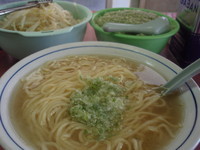 「塩ねぎそば(600円)大盛(100円)」@名代ねぎそば月梅の写真