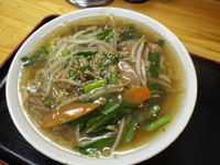 「レバニラサンマー麺」@九州大分ラーメン 麺恋亭 中華街店の写真