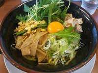 「まぜソバ（中盛）　700円」@横浜家系ラーメン 松田家 上福岡店の写真
