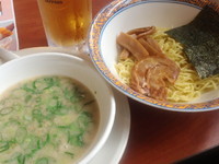 「釜炊き豚骨のネギダクつけ麺」@バーミヤン 八幡山駅前店の写真