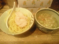 「淡麗鶏塩つけ麺 並780円」@新橋 纏の写真