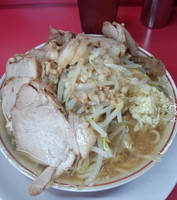 「豚増しラーメン、ニンニク、アブラ」@ラーメン二郎 大宮店の写真