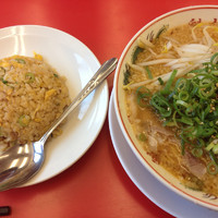 「焼き飯定食(みそラーメン)」@ラーメン魁力屋 三郷店の写真