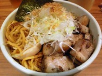 「焦がし醤油汁なし（大）＋肉増し」@汁なし破顔の写真