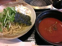 「辛赤つけ麺\980」@一頭買焼肉 玄 浅草本店の写真