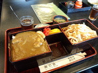 「カレー丼セット900円」@田口屋の写真