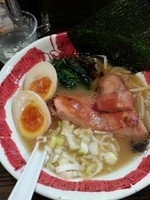 「濃厚 鶏そば750円+半熟煮玉子100円」@鶏そば 三むらの写真