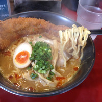 「バラカツ伽辣麺（カーラーメン）」@高円寺らー麺しんやの写真