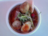 「冷たいラーメン味玉付き６００円」@らー麺 たまや零式の写真