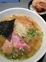 「煮干蕎麦・塩(細麺、低温)￥730＋ご飯￥100」@喜乃壺の写真