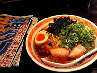 「魂のラーメン(細麺)￥750＋ねぎ￥150＋岩海苔￥100」@尾道ラーメン 麺一筋 桜木町店の写真