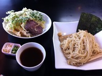 「牛骨スープの天ざる中華」@牛骨らぁ麺 マタドール 本店の写真