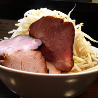 「背脂煮干らーめん大盛+野菜増し」@にぼしらーめん こてつの写真