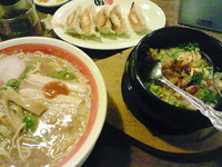 「ばり濃ミニ嗎ちゃーはんセット」@ばり嗎 狭山ヶ丘店の写真