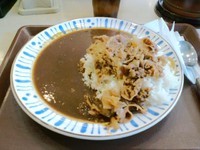 「牛あいがけカレー」@すき家 森下店の写真