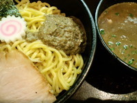 「【限定】イカ煮干つけそば白口鰯ペースト添え+和え玉（大）」@おおぜき中華そば店の写真