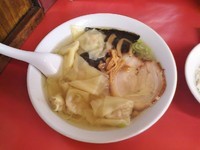 「ワンタンメン 塩(650円)+Bセット(300円)」@中華料理 平安の写真