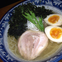 「味玉岩のり塩」@支那そば屋 わさらびの写真