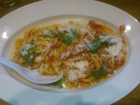 「【今月のアキラ式パスタ】トマトバジル ￥780」@ラーメンアキラの写真