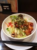 「カリカリ唐揚げサラダ麺」@ラーメン まこと屋 福島店の写真