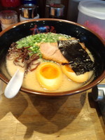 「九州一番卵ラーメン780円バリ固＋替え玉100円=880円」@九州一番 横浜店の写真