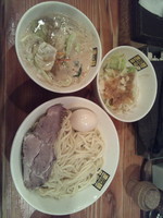 「濃菜つけ麺(中盛)(あつもり)＋味玉＋ジロベジ」@濃菜麺 井の庄の写真