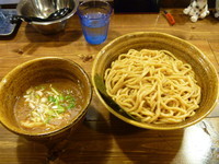 「ベジポタつけ麺　大盛３３０ｇ（胚芽麺、あつもり）　８００円」@ベジポタつけ麺 えん寺の写真
