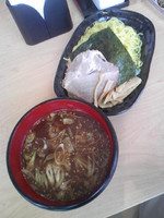 「煮干醤油つけ麺８００円」@創作麺料理 竹麗輔工房 TFTビル店の写真