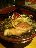 「黒味噌ラーメン」@黒味噌らーめん 初代けいすけ 品川店の写真