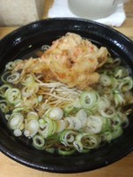 「かき揚げそば370円」@立喰そば・うどん ふじの写真