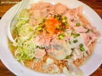 「もばらーめん三段盛り(880円)」@らぁ麺三軒屋 茂原店の写真