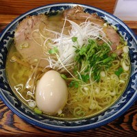 「塩ラーメン　700円　味玉　100円」@軍鶏ラーメン美幸の写真