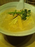 「鶏白湯SOBA（大）」@銀座 篝の写真