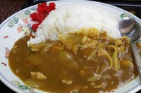 「ラーメンとカレーのＢセット」@丸鶴の写真