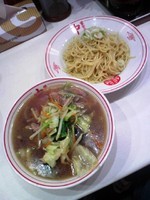 「冷しラーメン７５０円+プチ麻婆丼(ﾒﾙﾏｶﾞｻｰﾋﾞｽ)」@蒙古タンメン 中本 上板橋本店の写真