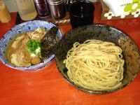 「二代目つけ麺 並盛り+肉増し （＠９５０円）」@二代目狼煙 本店 葉隠製麺の写真