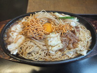 「焼きラーメン700円(ポケパラで大盛り無料)」@KENZO Cafeの写真