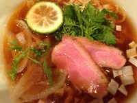 「鴨そば（手もみ麺） 880」@紫 くろ㐂の写真