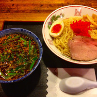「DXニラつけ麺(大盛り)」@軽食・喫茶シークエンスの写真