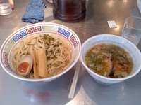 「つけ麺（塩）、大盛り」@煮干鰮らーめん 圓 町田店の写真