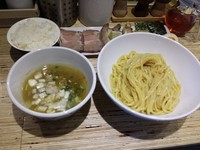 「鶏つけそば特製 塩 950円」@NOODLE STOCK 鶴おかの写真