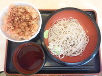 「げそ･紅ｼｮｳｶﾞかき揚げ丼ｾｯﾄ(500円)」@つだ沼そばの写真